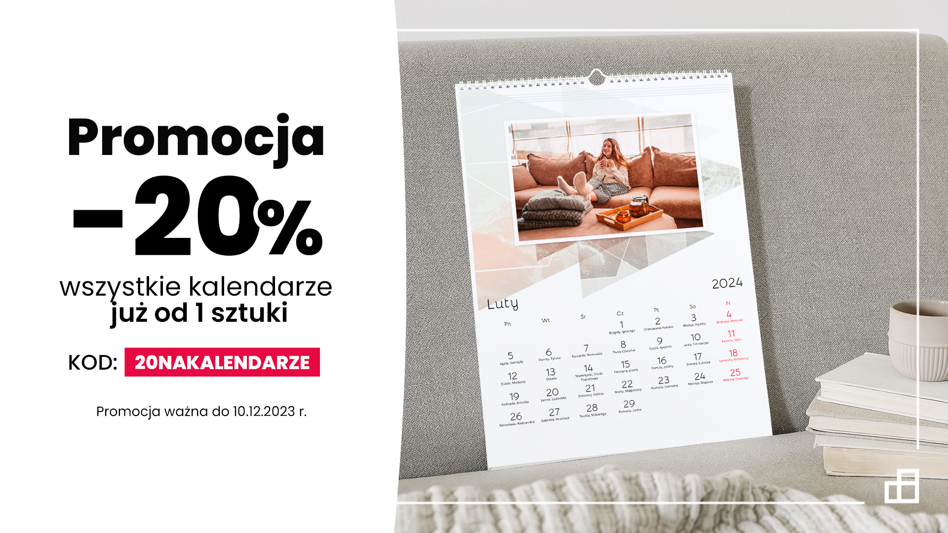 promocja -20% na kalendarze - desktop